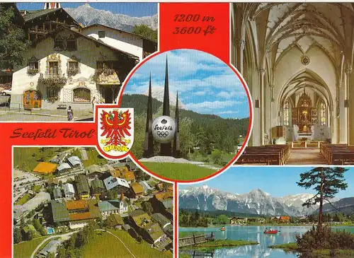 Seefeld, Tirol, Mehrbildkarte ngl G0848