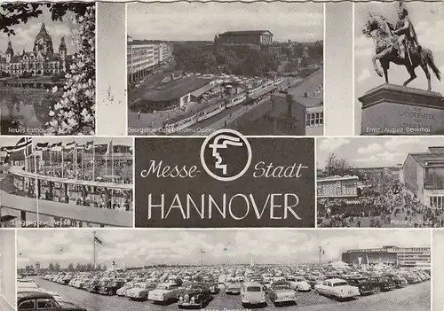 Messestadt Hannover, Mehrbildkarte gl1960 G3043