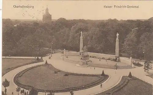 Charlottenburg (Berlin), Kaiser Friedrich-Denkmal feldpgl1916 F7094