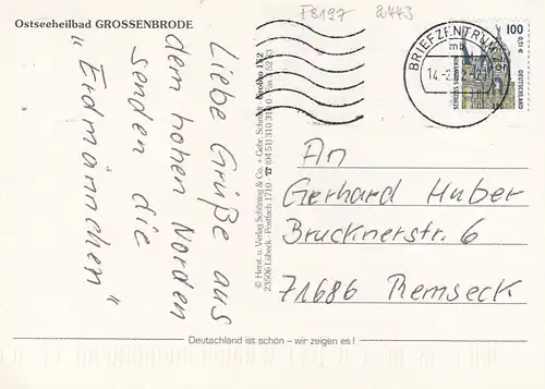 Ostseeheilbad Großenbrode, Mehrbildkarte gl1992 F8197