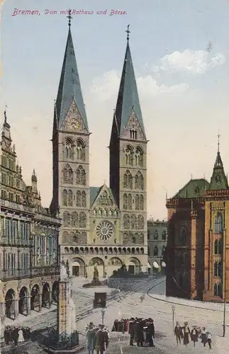 Bremen, Dom mit Rathaus und Börse ngl F8230