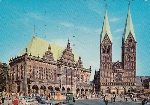 Bremen, Rathaus und Dom gl1967 F8240