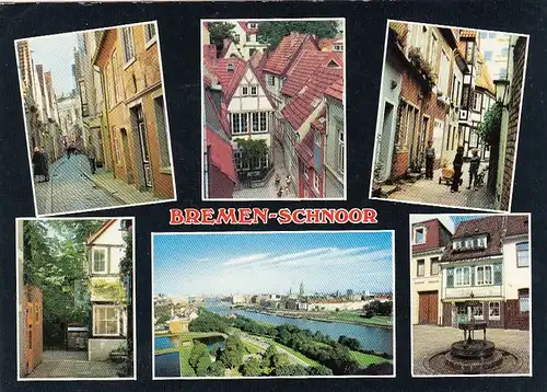 Bremen-Schnoor, Mehrbildkarte ngl F8265