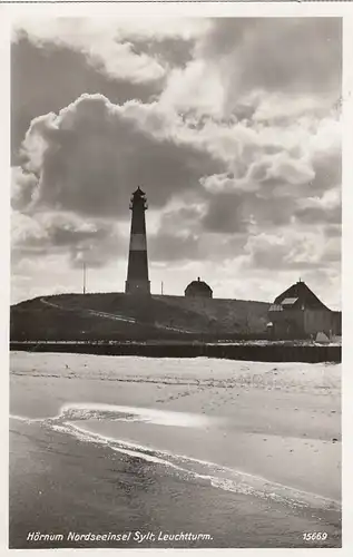 Hörnum a. Nordseeinsel Sylt, Leuchtturm ngl F7345