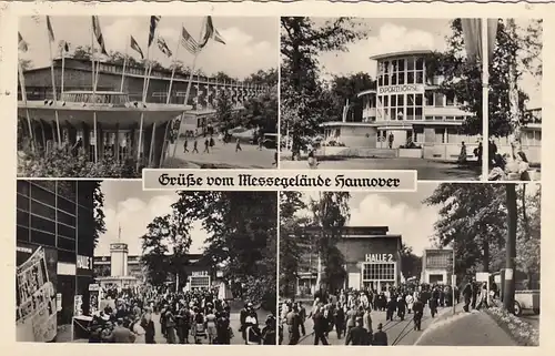 Hannover, Messegalnde, Mehrbildkarte gl1952 G2758