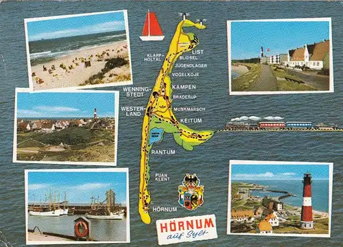 Hörnum a. Sylt, Mehrbildkarte gl1921 F7356