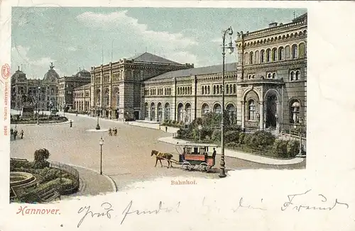 Hannover, Bahnhof, Litho gl1904 G2794