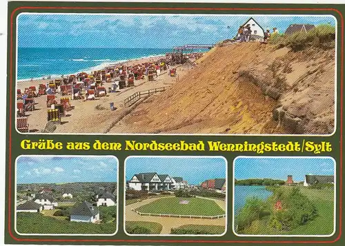 Nordseebad Wennigstedt auf Sylt, Mehrbildkarte ngl F7352