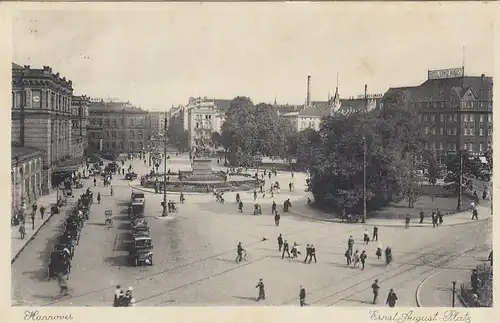 Hannover, Ernst August Platz mit Hotel Enst August gl1933 G2870