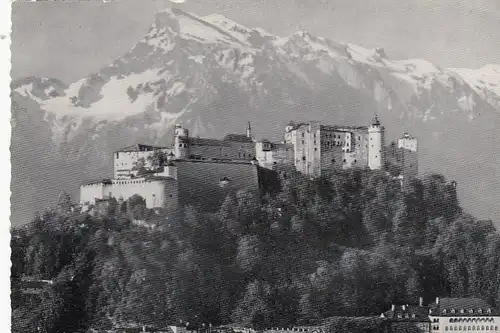 Salzburg, Festung Hohensalzburg geg. Untersberg ngl G0371