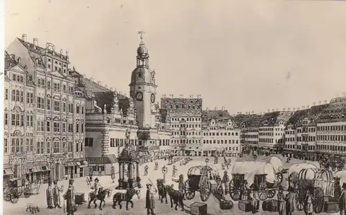 Alt-Leipzig, Der Marktplatz im Jahre 1790 ngl F9428