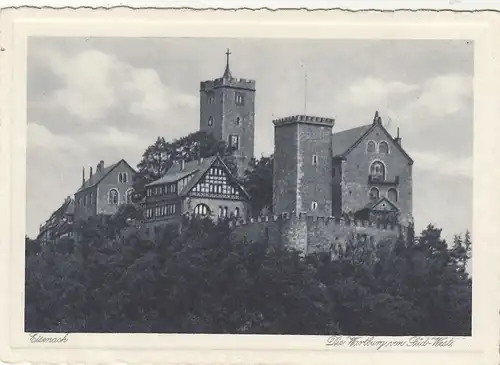 Eisenach, die Wartburg von Süd-West ngl F9849