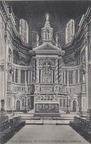 London, St.Pauls Cathédral, The Beredos ngl F9497