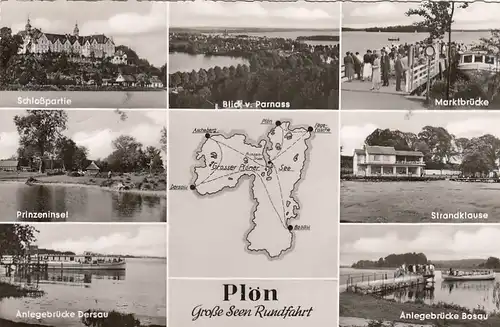 Plön, Große Seen Rundfahrt, Mehrbildkarte gl1959 F7576