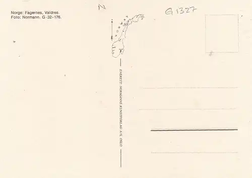 Norge, Fagernes, Valdres ngl G1327