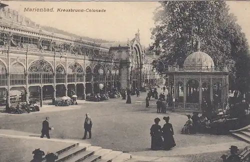 Marienbad, Kreuzbrunn-Colonade glum 1910? F9547