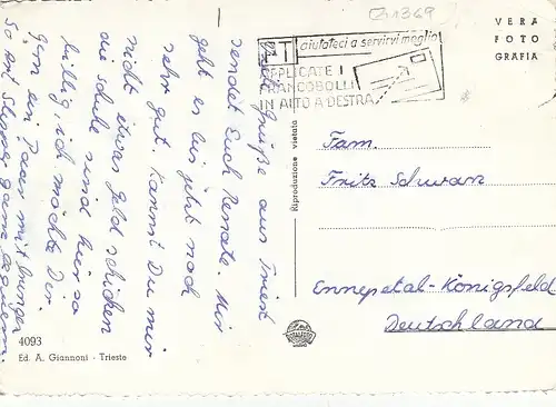 Trieste, Panorama, Faro della Vittoria ngl G1369