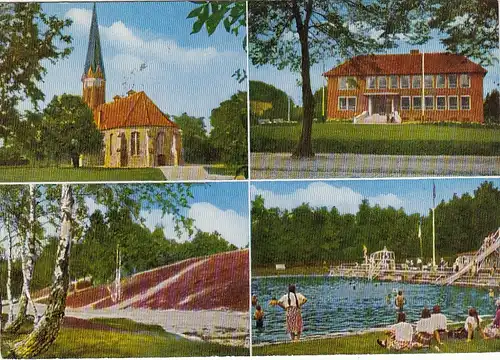 Schneverdingen, Lüneburger Heide, Mehrbildkarte glum 1970? G3122