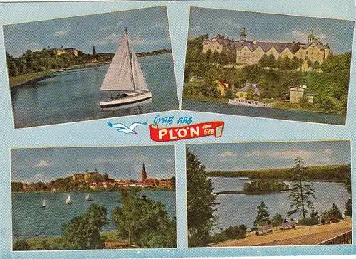 Plön am See, Mehrbildkarte ngl F7591