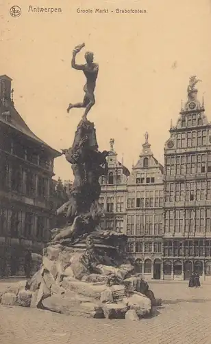 Antwerpen/Anvers, Groote Markt, Brabofontain ngl G3589