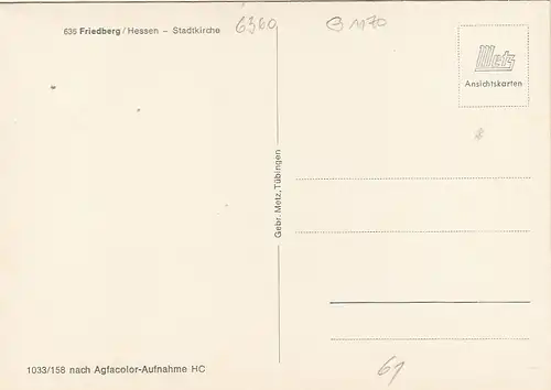 Friedberg/Hessen, Stadtkirche ngl G1170