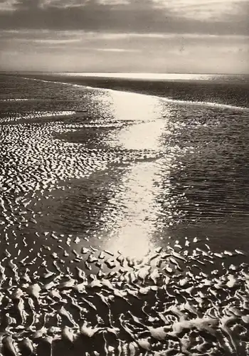 Nordseebad Insel Langeoog, Wattenmeer am Abend gl1964 F8692