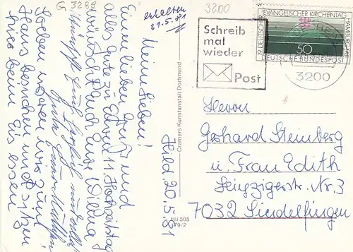 Rosenstadt Hildesheim, Mehrbildkarte gl1981 G3289