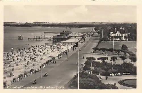 Ostseebad Travemünde, Blick auf den Strand ngl F7811