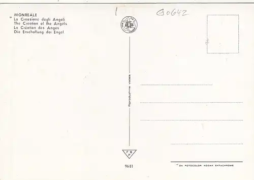 Monreale, La Creazione degli Angeli ngl G0642
