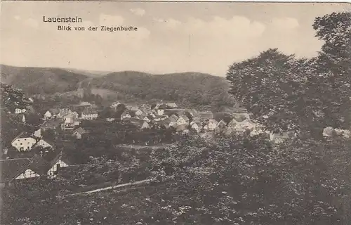 Lauenstein, Blick von der Ziegenbuche feldpgl1918 G3299