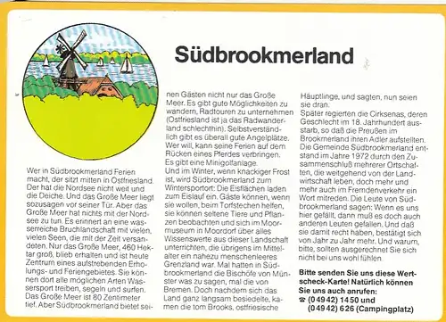 Südbrookmerland, Werbekarte ngl F8769