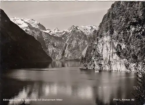 Königssee vom Malerwinkel mit Steinernem Meer ngl G0660