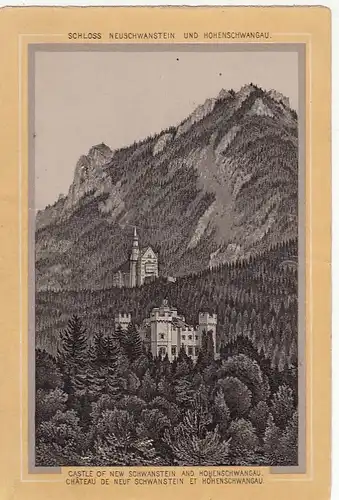 Schloss Neuschwanstein und Hohenschwangau im Allgäu ngl F9798