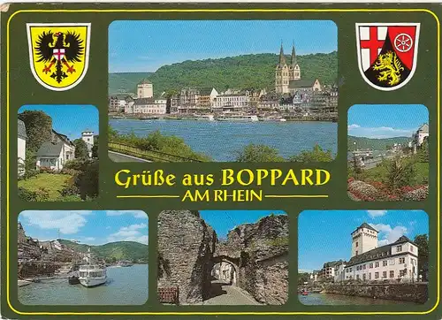 Boppard am Rhein, Mehrbildkarte gl1985? G1518