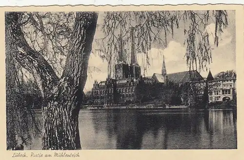 Lübeck, Partie am Mühlenteich ngl F7880