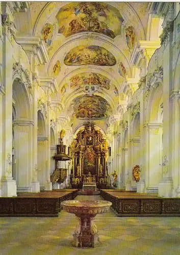 Basiliki Niederaltaich, Donau, innen ngl G0725