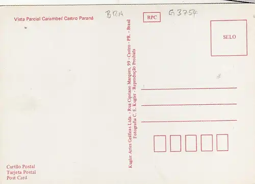 Brasilien, Vista Parcial Carambeí Castro Paraná ngl G3754
