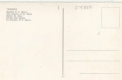 Venezia, Basilica di S.Marco ngl F9883