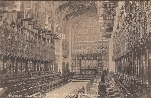 Windsor Castle St.George Chapel, Choir East ngl F8941