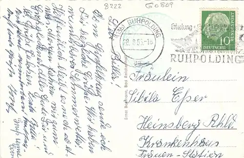 Ruhpolding Obb., Gipfelkreuz am Rauschberg gl1953 G0809