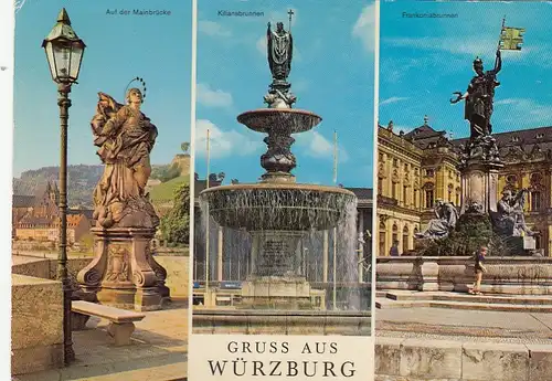 Würzburg, Mehrbildkarte ngl G3844