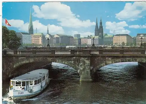 Hamburg, Lombardsbrücke und Innenstadt ngl G0888