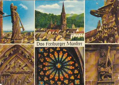 Freiburg i.Breisgau, Münster U.L.Frau, Mehrbildkarte gl1975 G1450