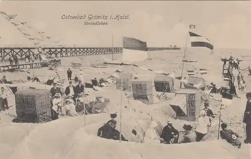 Ostseeheilbad Grömitz, Strandleben ngl F8099