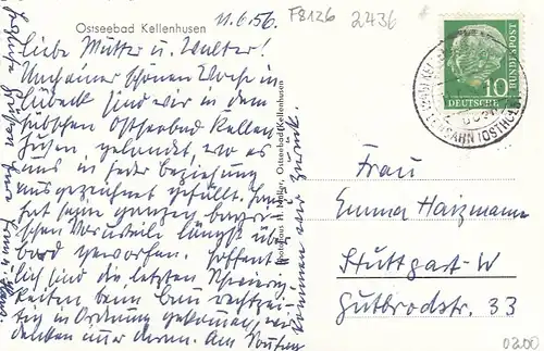 Ostseebad Kellenhusen, Strandleben gl1956 F8126