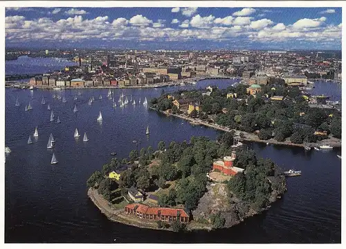 Stockholm, Altstadt von oben ngl G3924
