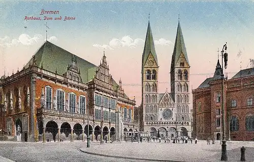 Bremen, Dom mit Rathaus und Börse ngl F8231