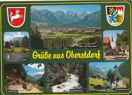 Oberstdorf, Allgäu, Mehrbildkarte gl1992 G1565