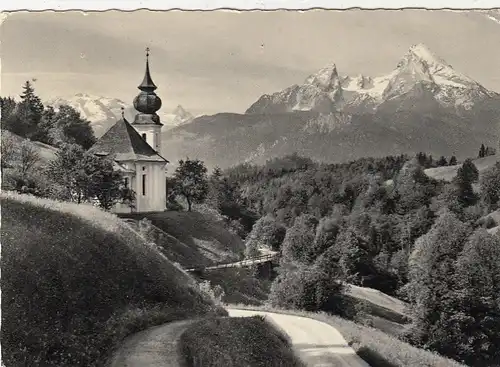 Berchtesgaden, Maria Gern, mit Watzmann gl1968 G1574