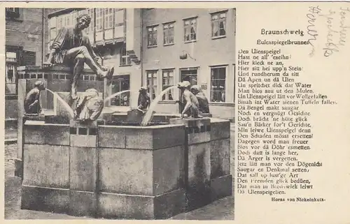 Braunschweig, Eulenspiegelbrunnen gl1932 G1898